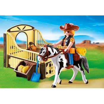 Playmobil Άλογο Rodeo Με Στάβλο 5516 4008789055163