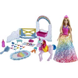 Mattel Dreamtopia Unicorn Πριγκίπισσα Και Μονόκερος GTG01 887961914061