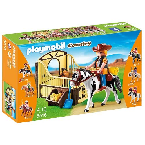 Playmobil Άλογο Rodeo Με Στάβλο 5516 4008789055163
