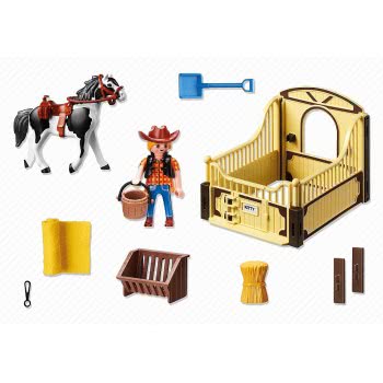 Playmobil Άλογο Rodeo Με Στάβλο 5516 4008789055163