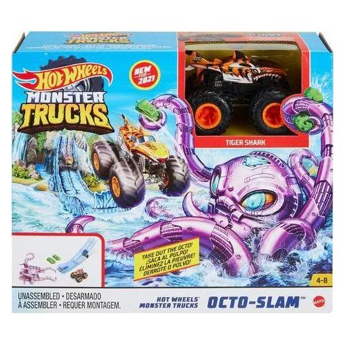 Mattel Hot Wheels Monster Trucks Mt - Hero Play Octo Slam GYL09 / GYL11 887961974751