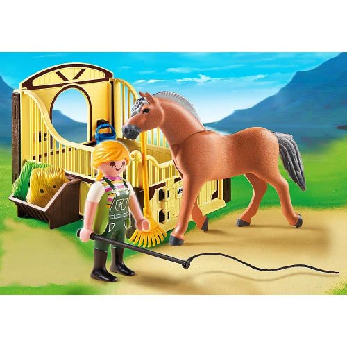 Playmobil Άλογο Fjord Με Στάβλο 5517 4008789055170