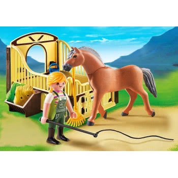 Playmobil Άλογο Fjord Με Στάβλο 5517 4008789055170