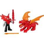 Mattel Imaginext Ιππότες - Φιγούρες Ιππότες Με Αξεσουαρ Και Οχημα Δράκος HCG63 / HCG66 194735009848