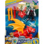 Mattel Imaginext Ιππότες - Φιγούρες Ιππότες Με Αξεσουαρ Και Οχημα Δράκος HCG63 / HCG66 194735009848