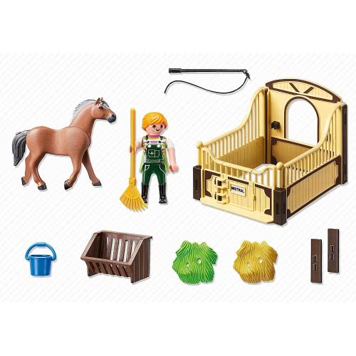 Playmobil Άλογο Fjord Με Στάβλο 5517 4008789055170