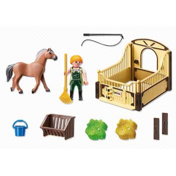 Playmobil Άλογο Fjord Με Στάβλο 5517 4008789055170
