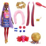 Mattel Barbie Color Reveal Glitter! Hair Swaps Doll, Glittery Blue With 25 Hairstyling Και Party-Themed Surprises HBG38 / HBG40 