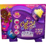 Mattel Barbie Color Reveal Glitter! Hair Swaps Doll, Glittery Blue With 25 Hairstyling Και Party-Themed Surprises Including 1 HB