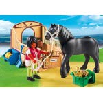 Playmobil Άλογο Black Stallion Με Στάβλο 5519 4008789055194