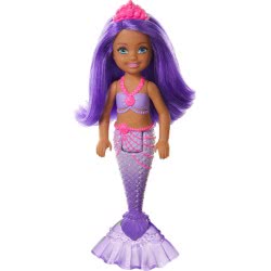 Mattel Barbie Dreamtopia Mermaid Rainbow Cove Chelsea Purple Hair Doll GJJ85 / GJJ90 887961812763