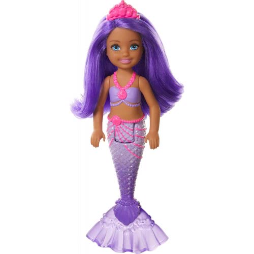 Mattel Barbie Dreamtopia Mermaid Rainbow Cove Chelsea Purple Hair Doll Τσέλσι Γοργόνες GJJ85 / GJJ90 887961812763