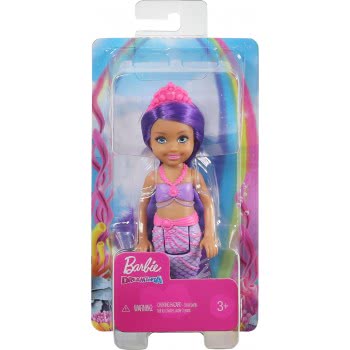 Mattel Barbie Dreamtopia Mermaid Rainbow Cove Chelsea Purple Hair Doll GJJ85 / GJJ90 887961812763