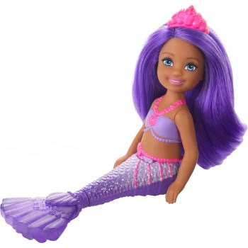 Mattel Barbie Dreamtopia Mermaid Rainbow Cove Chelsea Purple Hair Doll Τσέλσι Γοργόνες GJJ85 / GJJ90 887961812763