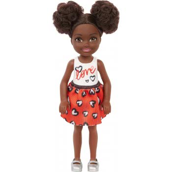 Mattel Barbie Chelsea Doll - Heart Print Skirt Τσέλσι και Φίλες DWJ33 / GXT35 887961961935