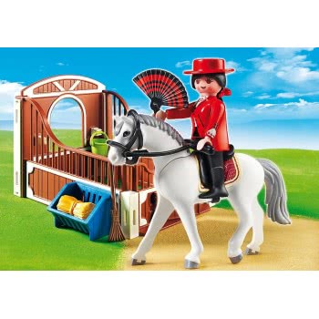 Playmobil Ανδαλουσιανό Άλογο Με Στάβλο 5521 4008789055217