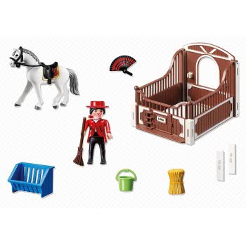 Playmobil Ανδαλουσιανό Άλογο Με Στάβλο 5521 4008789055217