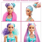 Mattel Barbie Color Reveal Doll, Glittery Purple With 25 Hairstyling Και Party-Themed Surprises Including 10 Plug Inch Hair P HB