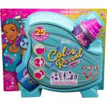 Mattel Barbie Color Reveal Doll, Glittery Purple With 25 Hairstyling Και Party-Themed Surprises Including 10 Plug Inch Hair P HB