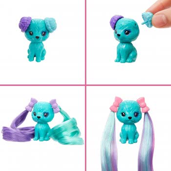 Mattel Barbie Color Reveal Doll, Glittery Purple With 25 Hairstyling Και Party-Themed Surprises Including 10 Plug Inch Hair P HB