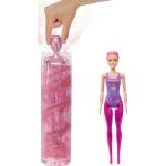 Mattel Barbie Color Reveal Glitter! Hair Swaps Doll, Glittery Pink With 25 Hairstyling Και Party-Themed Surprises Including 1 HB
