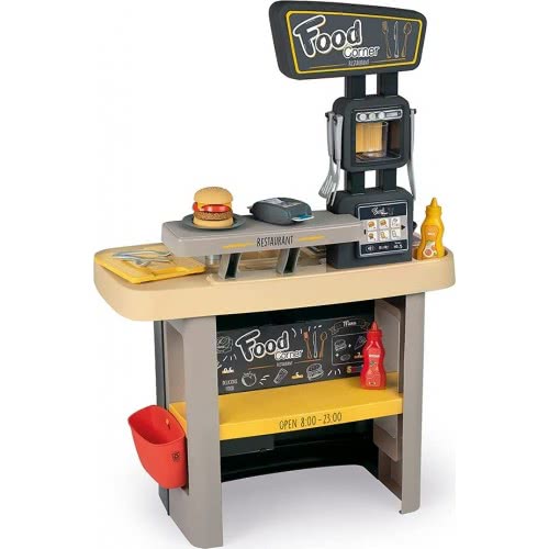 Smoby Food Corner Restaurant With 29 Accessories, Multi-Coloured 310910 3032163109105