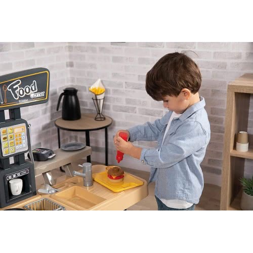 Smoby Cuisine Chef Corner Restaurant, électronique avec +70 accessoires, tvv 10522901 Smoby Cuisine Chef Corner Restaurant, électronique avec +70 accessoires, tvv 10522901