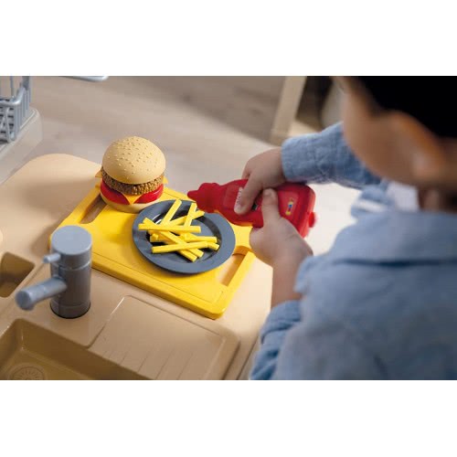 Smoby Food Corner Restaurant With 29 Accessories, Multi-Coloured 310910 3032163109105
