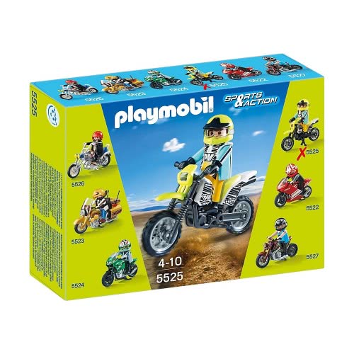 Playmobil Μοτοσυκλέτα Motocross 5525 4008789055255