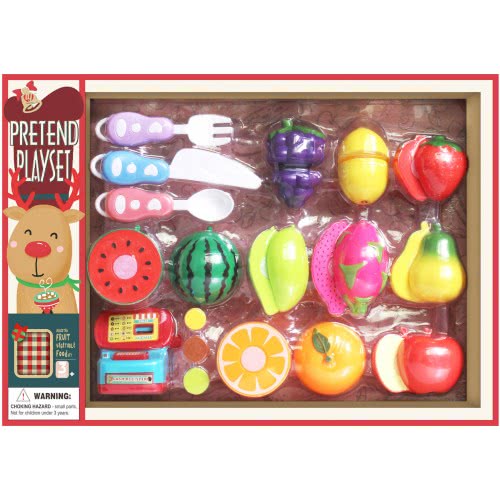 Toys-shop Choice Cutting Set Fruits And Vegetables With Tablecloth JU065587 6990521655879