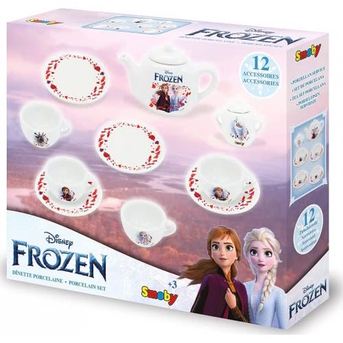 Smoby Disney Frozen Porcelain Tea Set Σετ Τσαγιού Πορσελάνης 10 Αξεσουάρ 310538 3032163105381