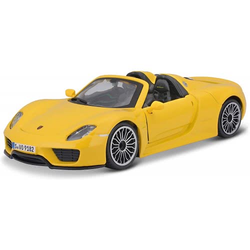 Bburago 1/24 Plus Porsche 918 Spyder Yellow 18/21076 Yellow 4893993013937