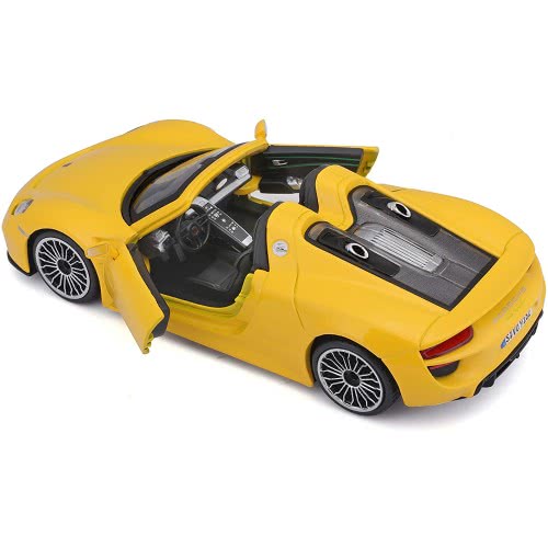 Bburago 1/24 Plus Porsche 918 Spyder Yellow 18/21076 Yellow 4893993013937