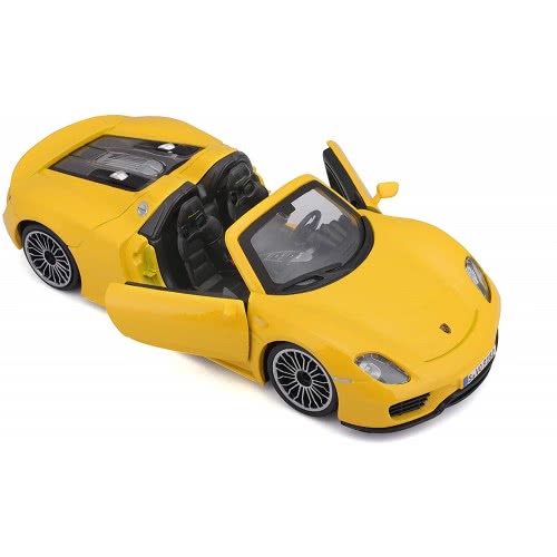 Bburago 1/24 Plus Porsche 918 Spyder Yellow 18/21076 Yellow 4893993013937