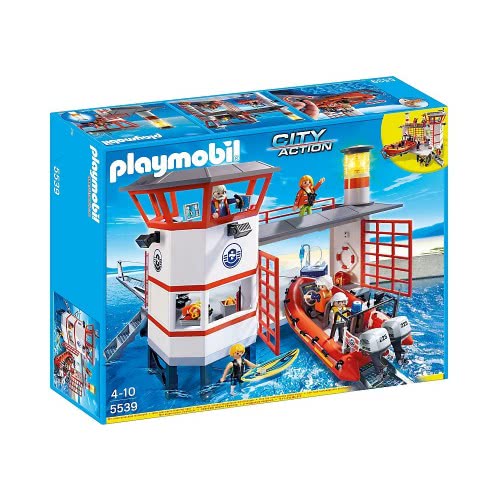Playmobil Πλωτή Βάση Ακτοφυλακής Με Φάρο 5539 4008789055392