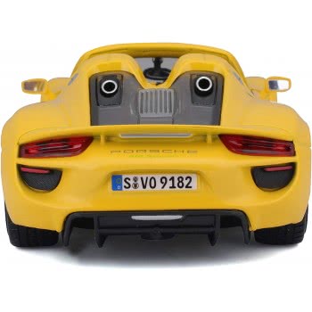 Bburago 1/24 Plus Porsche 918 Spyder Yellow 18/21076 Yellow 4893993013937