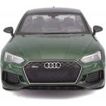 Bburago Audi RS5 Coupe (2019): Model Car In Scale 1:24, Doors And Bonnet For Opening, 19 Cm, Green 21090 4893993011001