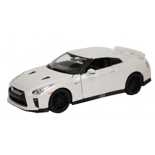 Bburago 1/24 Plus Nissan GTR 2017, White 18/21082 WHITE 4893993010585