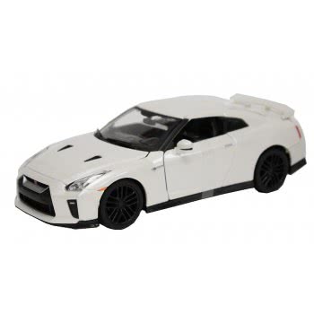 Bburago 1/24 Plus Nissan GTR 2017, White 18/21082 WHITE 4893993010585