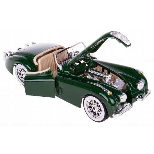 Bburago Jaguar XK 120 Roadster (1951) In Scale 1/24 Green 18/22018 Green 4893993008506