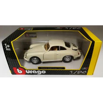 Bburago 1/24 Porsche 356B Coupe (1961) Ivory 18/22079 Ivory 4893993011810