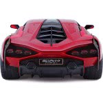 Bburago Lamborghini Sian FKP 37 Model Car In Scale 1/18, Doors, 26 Cm, Red 18/11046 Red 4893993002658