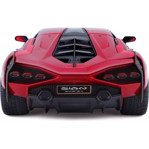Bburago Lamborghini Sian FKP 37 Model Car In Scale 1/18, Doors, 26 Cm, Red 18/11046 Red 4893993002658
