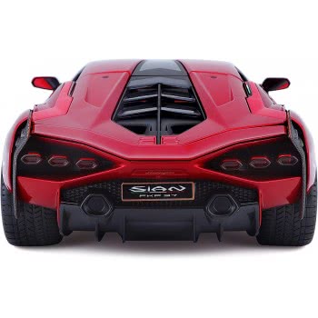 Bburago Lamborghini Sian FKP 37 Model Car In Scale 1/18, Doors, 26 Cm, Red 18/11046 Red 4893993002658