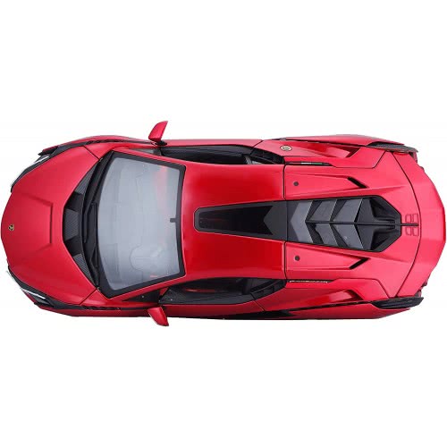 Bburago Lamborghini Sian FKP 37 Model Car In Scale 1/18, Doors, 26 Cm, Red 18/11046 Red 4893993002658