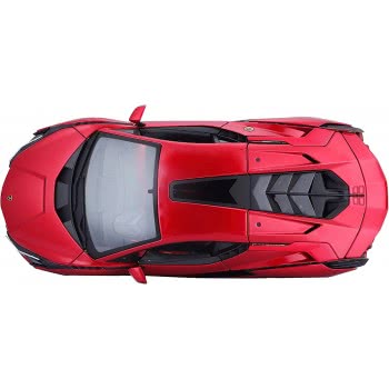 Bburago Lamborghini Sian FKP 37 Model Car In Scale 1/18, Doors, 26 Cm, Red 18/11046 Red 4893993002658