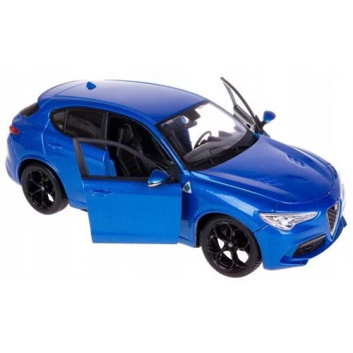 Bburago 1/24 Alfa Romeo Stelvio Blue 21086 4893993013968