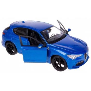 Bburago 1/24 Alfa Romeo Stelvio Blue 21086 4893993013968