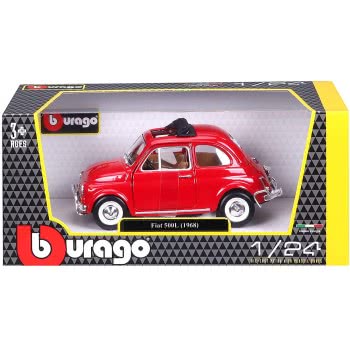 Bburago 1/24 Fiat 500L (1968) Red 22099 4893993013999