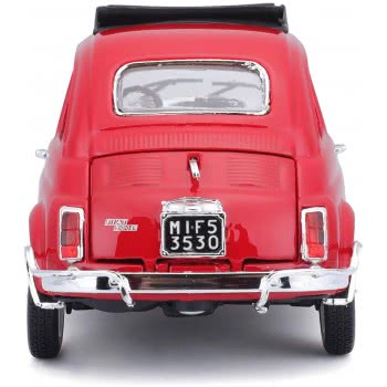 Bburago 1/24 Fiat 500L (1968) Red 22099 4893993013999